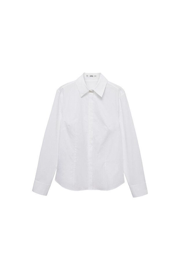 Beyaz Kadın Gömlek 77092004 - 2