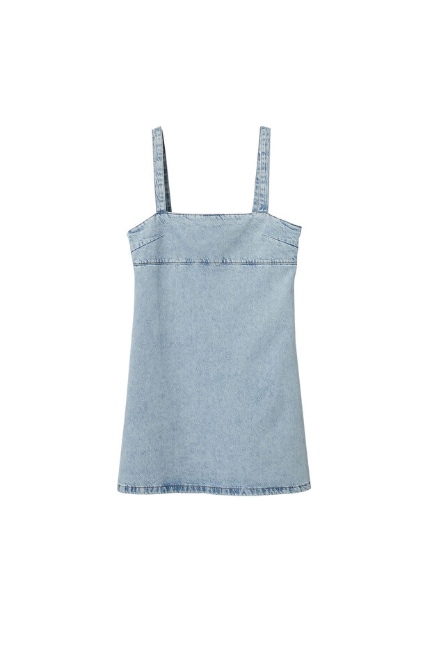 Açik Denim Elbise - 2