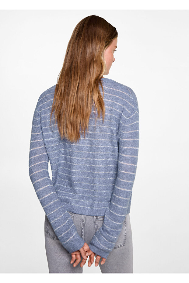 Blauer Mädchenpullover 77076749 - 6