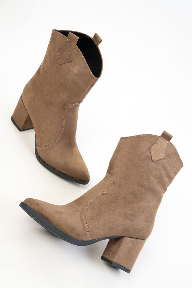 Vizon Süet Kadın Bot & Bootie 15615 - 3