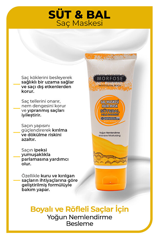 Süt & Bal Saç Maskesi 75 ml - 3