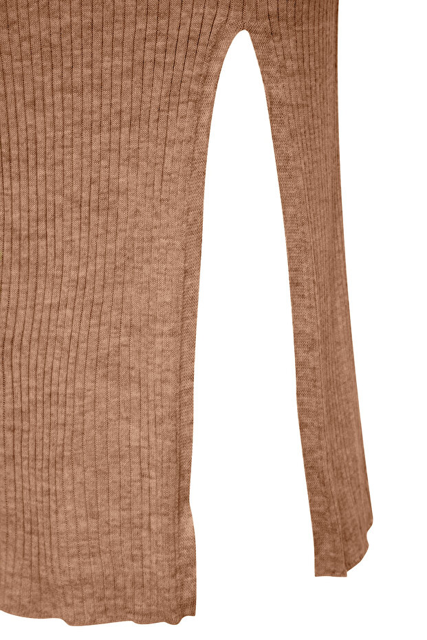 Spódnica dzianinowa w kolorze camelowym - TWOAW23AU00240 - 8