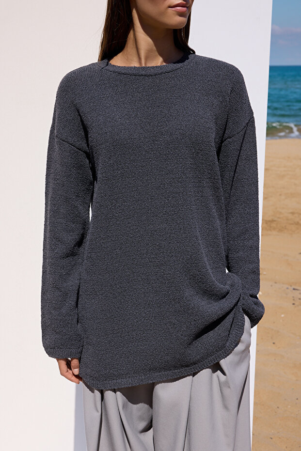 Antracytowa płaska pojedyncza płyta Triko TCTAW26AK00015 - 3