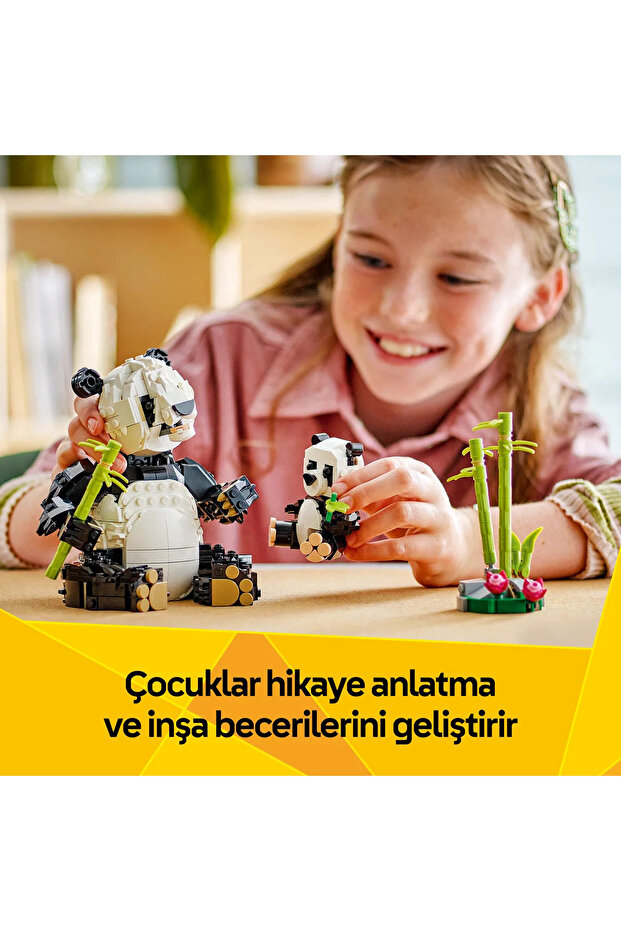 ® Creator 3’ü 1 Arada Vahşi Hayvanlar: Panda Ailesi 31165 - 8+ Yaratıcı Oyuncak Yapım Seti (626P) - 9