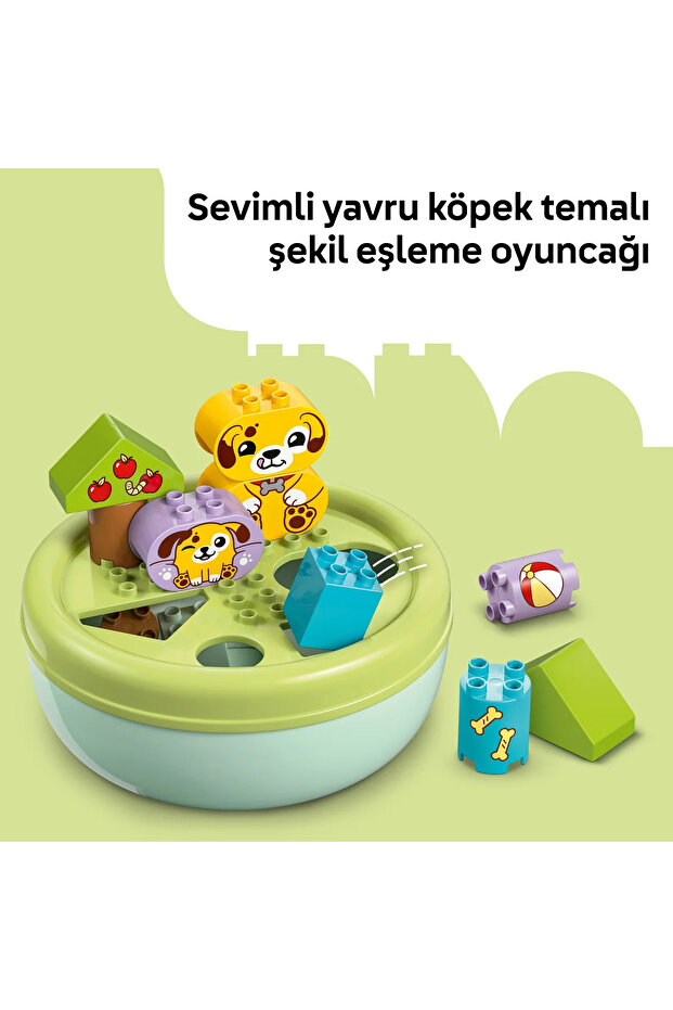 ® DUPLO® İlk Şekil Ayırıcı: Köpek Evi 10441 - 1½+ Çocuklar için Eğitici Oyuncak Yapım Seti (17P) - 8