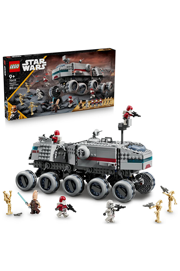® Star Wars Cumhuriyet Juggernaut 75413 – 9+ Yaş için Yaratıcı Oyuncak Yapım Seti (813 Parça) - 1