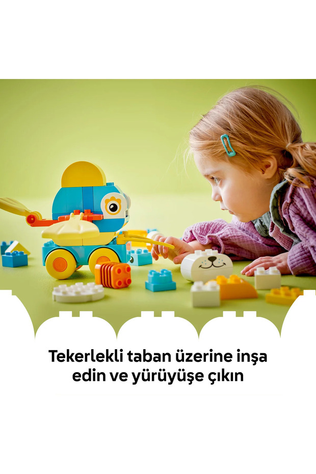 ® DUPLO® Kasabası 3’ü 1 Arada Tekerlekli Hayvanlar 10448 - 2+ Eğitici Oyuncak Yapım Seti (58P) - 9