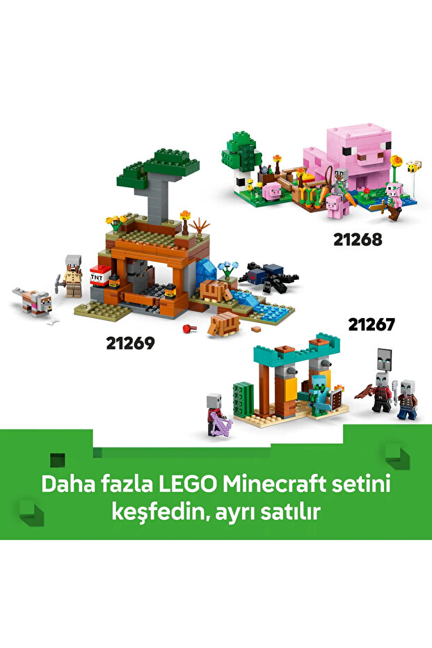 ® Minecraft® Mooshroom Evi 21270 - 8+ Çocuklar için Yaratıcı Oyuncak Yapım Seti (500P) - 11