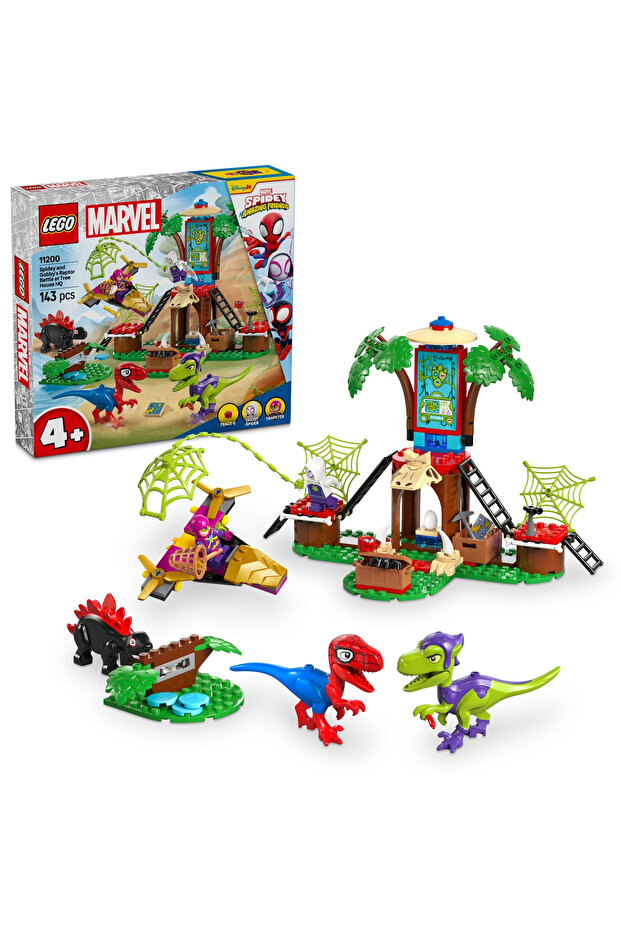 ® Marvel Ağaç Ev Karargahında Spidey ve Gobby'nin Raptor Savaşı 11200 - 4+ Oyuncak Seti (143P) - 1