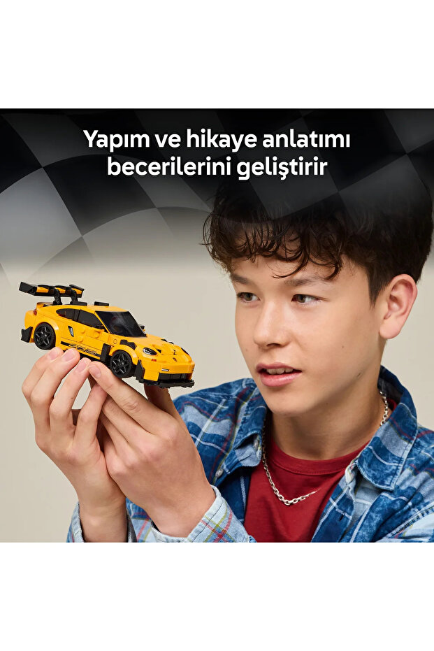 ® Speed Champions Porsche 911 GT3 RS Süper Araba 77239 – 9+ için Oyuncak Araba Yapım Seti (348P) - 8