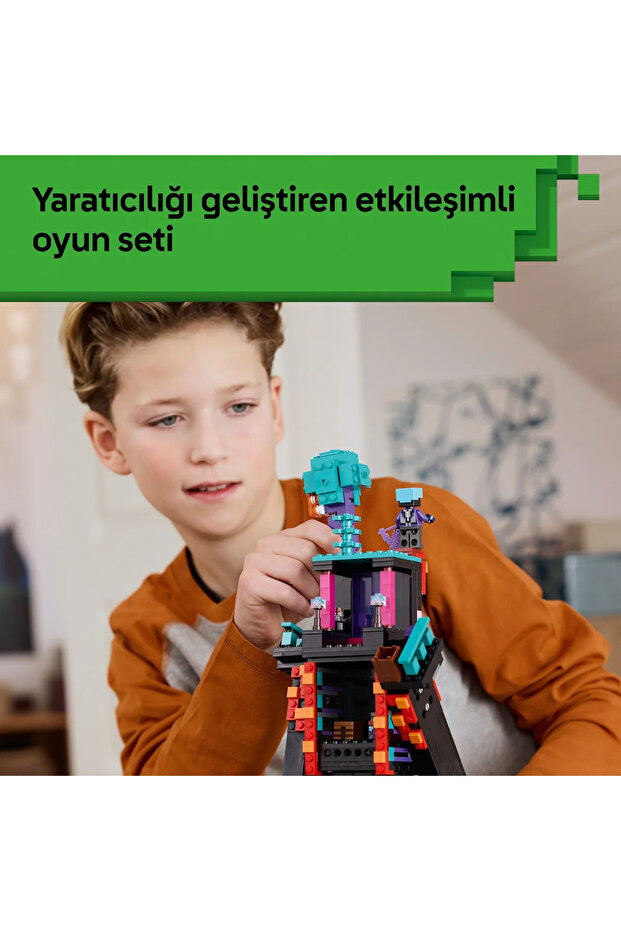 ® Minecraft® Enderman Kulesi 21279 - 9+ Çocuklar için Yaratıcı Oyuncak Yapım Seti (867P) - 8
