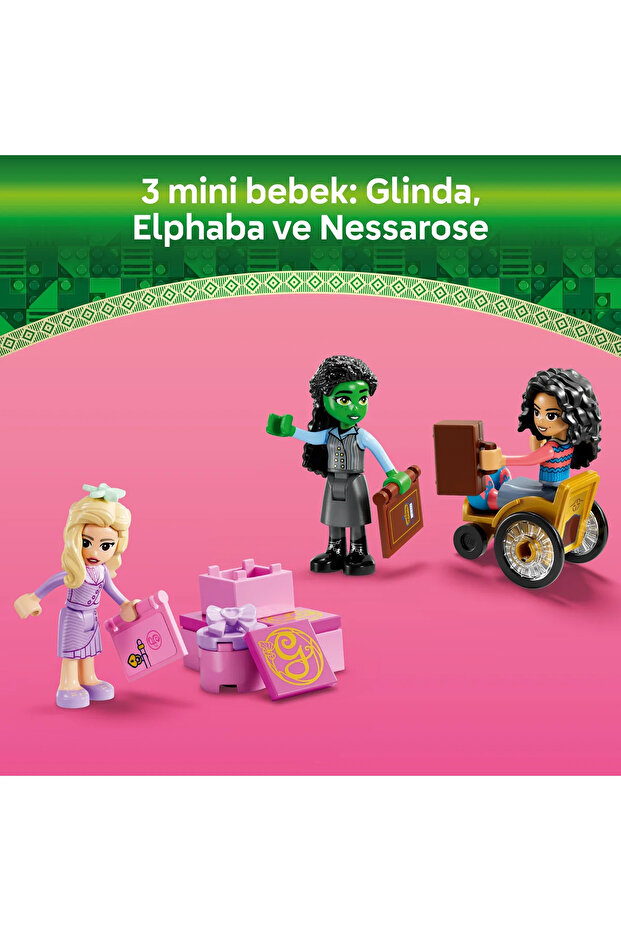 ® Wicked Glinda, Elphaba ve Nessarose, Shiz Üniversitesi’nde 75681 - 7+ Oyuncak Seti (304Pr) - 7