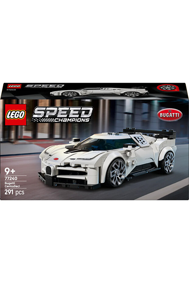 ® Speed Champions Bugatti Centodieci Hiper Spor Araba 77240 – 9+ için Oyuncak Yapım Seti (291P) - 4