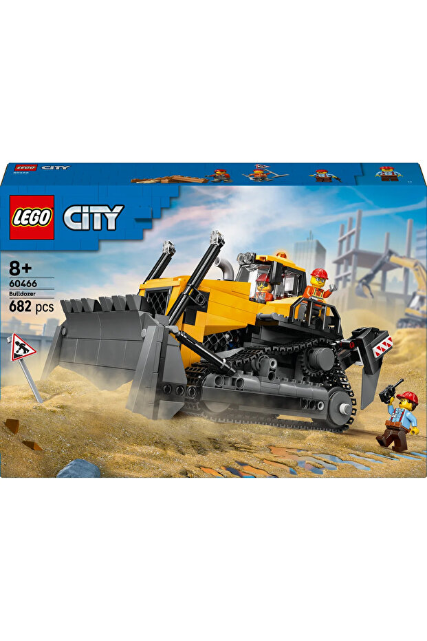 ® City Sarı Buldozer 60466 - 8+ Çocuklar için Yaratıcı Oyuncak Yapım Seti (682P) - 4