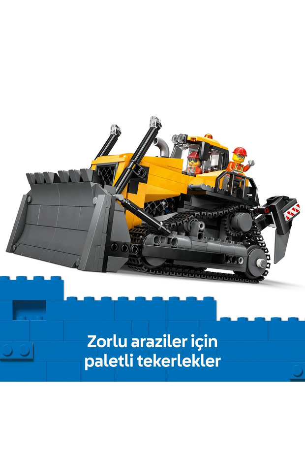 ® City Sarı Buldozer 60466 - 8+ Çocuklar için Yaratıcı Oyuncak Yapım Seti (682P) - 7