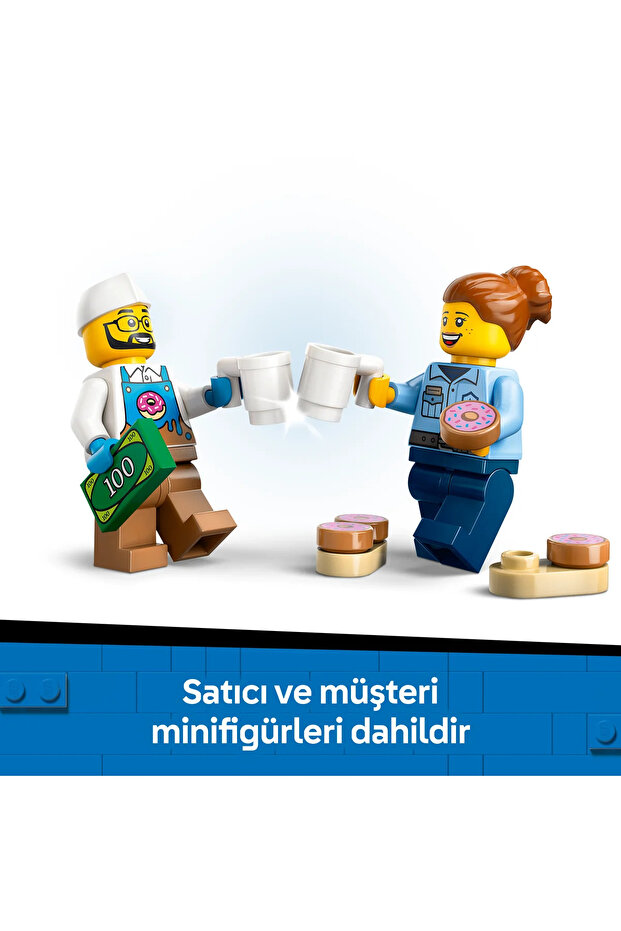 ® City Donut Kamyonu 60452 - 5+ Çocuklar için Yaratıcı Oyuncak Yapım Seti (196P) - 9
