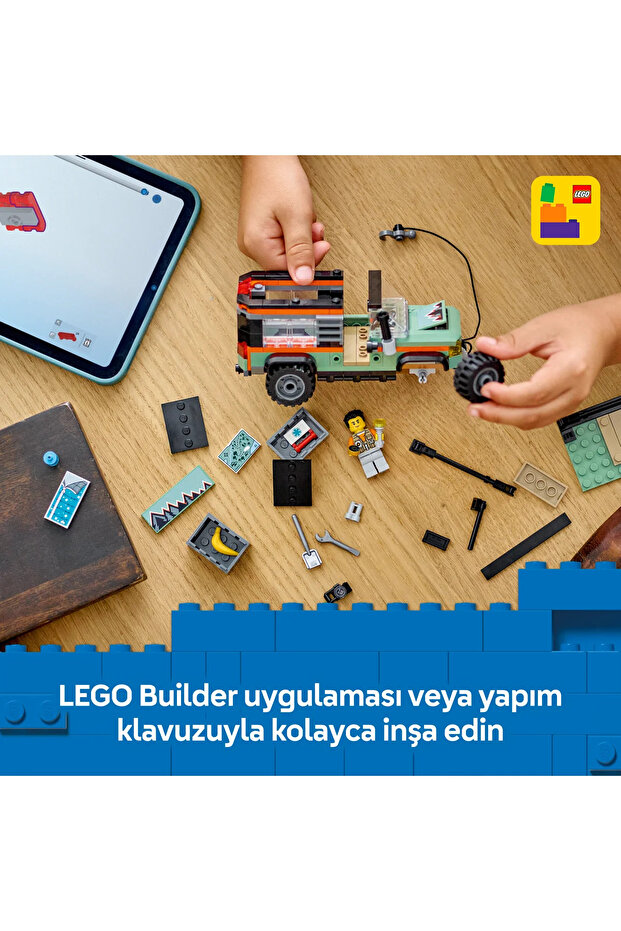 ® City 4x4 Arazi Dağ Arabası 60447 - 6+ Çocuklar için Yaratıcı Oyuncak Yapım Seti (221 P) - 10