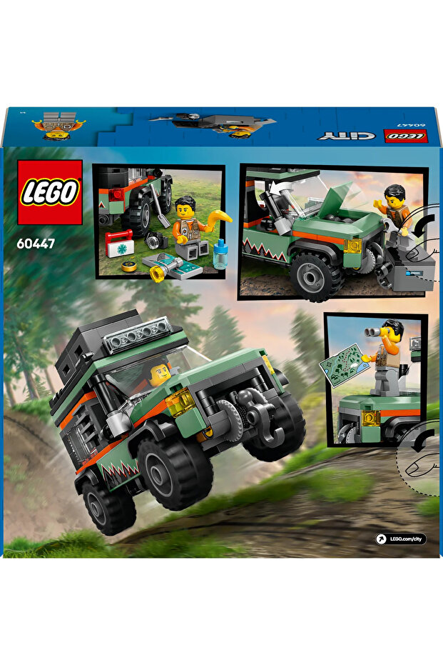 ® City 4x4 Arazi Dağ Arabası 60447 - 6+ Çocuklar için Yaratıcı Oyuncak Yapım Seti (221 P) - 5