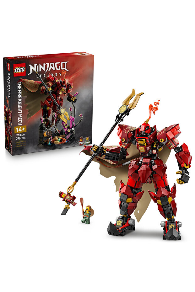 ® NINJAGO® Ateş Şövalyesi Robotu 71846 - 14+ Çocuklar için Yaratıcı Oyuncak Yapım Seti (996P) - 1