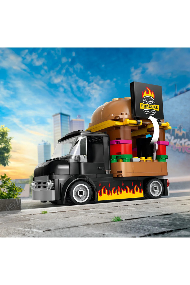 ® City Hamburger Kamyonu 60404 - 5+ için Yaratıcı Oyuncak Yapım Seti (194 P) - 8