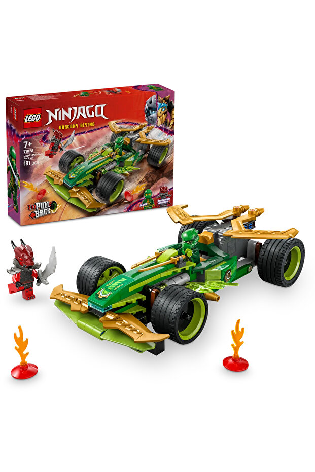 ® LEGO NINJAGO Lloyd’un Çek-Bırak Yarış Arabası 71828 - 7+ Çocuklar için Oyuncak Yapım Seti (181 P)