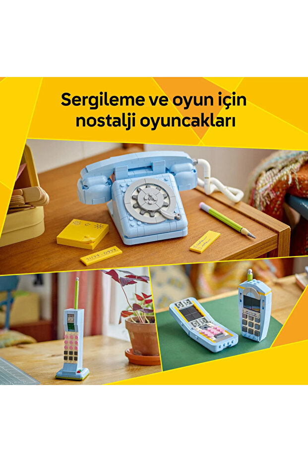 ® Creator 3'ü 1 Arada Retro Telefon 31174 - 8+ Çocuklar İçin Klasik Oyuncak Yapım Seti (383 pr) - 6