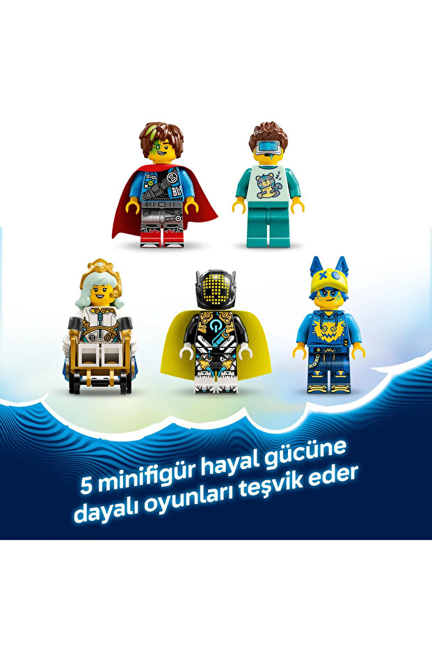 ® DREAMZzz™ Kabus Köpek Balığı Denizaltısı 71500 - 9+ Yaratıcı Oyuncak Yapım Seti (1413P) - 9