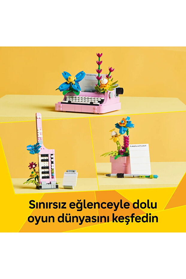 ® Creator 3’ü 1 Arada Çiçekli Daktilo 31169 - 8+ Çocuklar için Yaratıcı Oyuncak Yapım Seti (363P) - 6