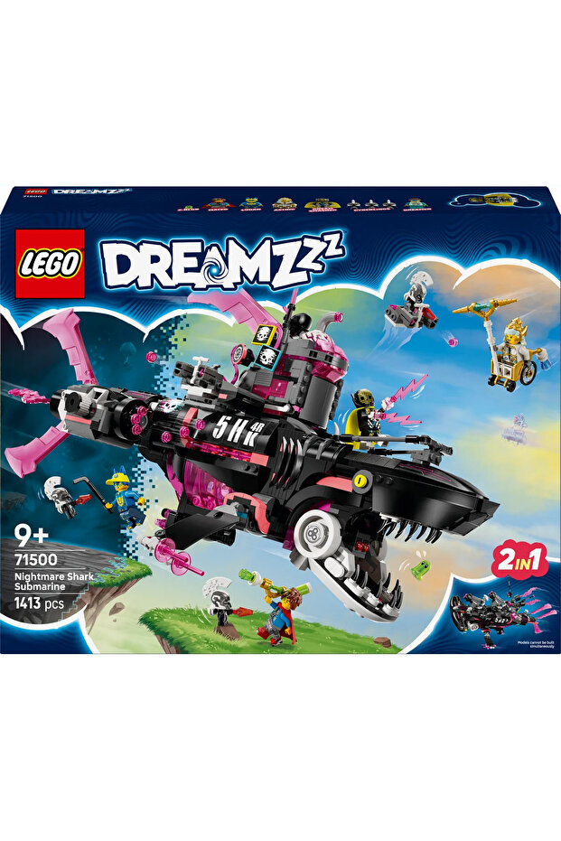 ® DREAMZzz™ Kabus Köpek Balığı Denizaltısı 71500 - 9+ Yaratıcı Oyuncak Yapım Seti (1413P) - 4
