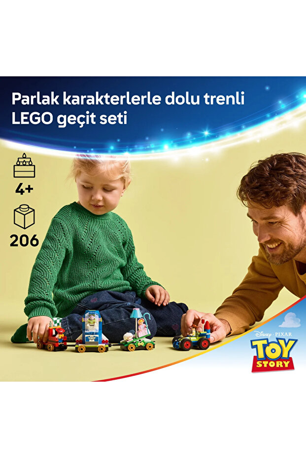 ® ǀ Disney vePixar Oyuncak Hikayesi Kutlama Treni ve RC Araba 43264 - 4+ Oyuncak Yapım Seti (206P) - 5