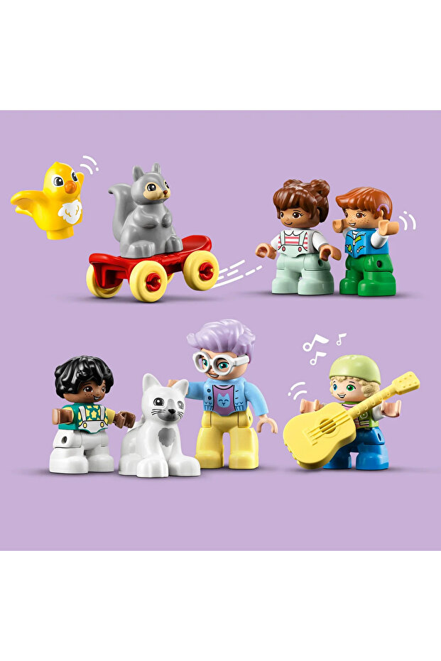 ® DUPLO® 3’ü 1 Arada Ağaç Ev 10993 - 3+ Yaratıcı Oyuncak Yapım Seti (126Parça) - 8