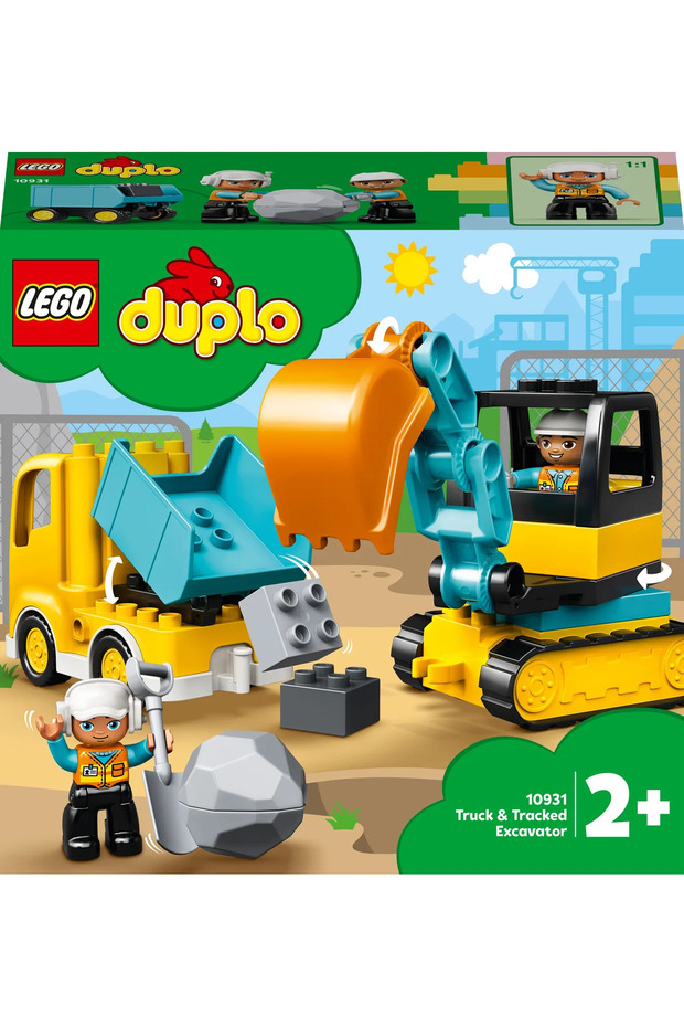 ® DUPLO® Town Kamyon ve Paletli Kazıcı 10931 - 2+ Eğitici Oyuncak Yapım Seti (20Parça) - 4