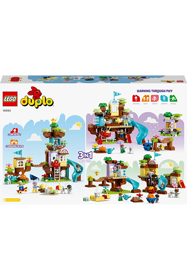 ® DUPLO® 3’ü 1 Arada Ağaç Ev 10993 - 3+ Yaratıcı Oyuncak Yapım Seti (126Parça) - 5