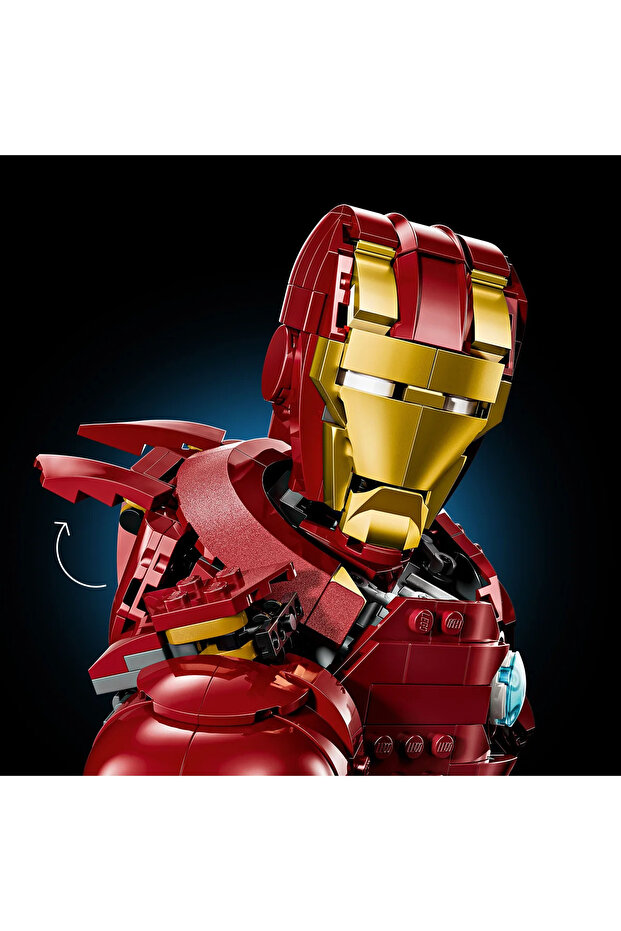 ® ǀ Marvel Iron Man MK4 Büstü 76327 - Yetişkinler için Koleksiyonluk Model Yapım Seti (436P) - 11
