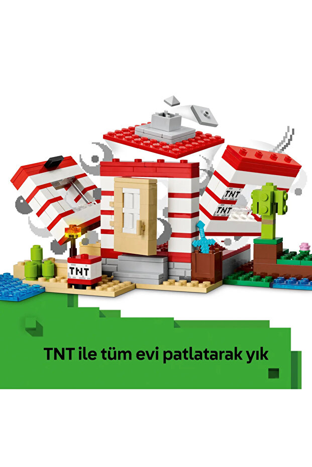 ®   ماينكرافت ®   مجموعة ألعاب إبداعية من تي إن تي بيت الغابة الكبير 21275 - للأطفال فوق 8 سنوات (287 قطعة) - 6