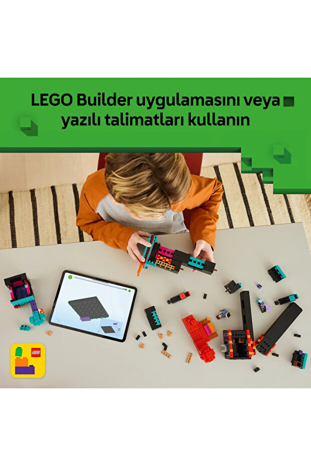 ® Minecraft® Enderman Kulesi 21279 - 9+ Çocuklar için Yaratıcı Oyuncak Yapım Seti (867P) - 10
