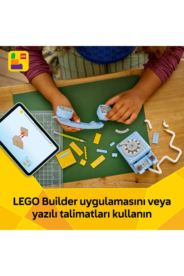 ® Creator 3'ü 1 Arada Retro Telefon 31174 - 8+ Çocuklar İçin Klasik Oyuncak Yapım Seti (383 pr) - 9