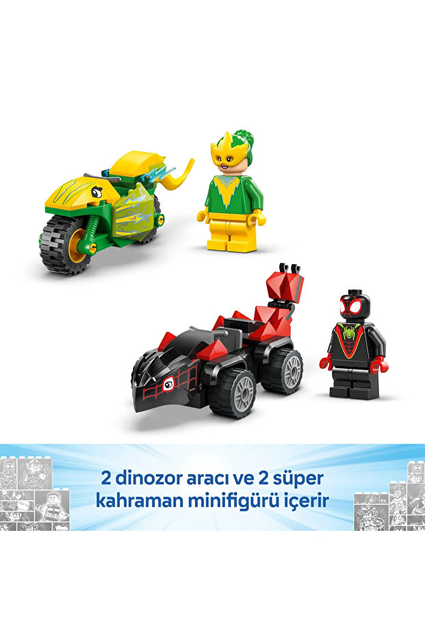 ® Marvel Spidey ve İnanılmaz Arkadaşları Spin ve Electro Dinozor Aracı Takibi 11198 - 8