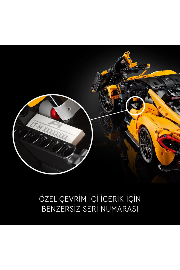 ® Technic McLaren P1™ 42172 -Yetişkinler için Sergilenebilir Araba Modeli Yapım Seti (3893P) - 9