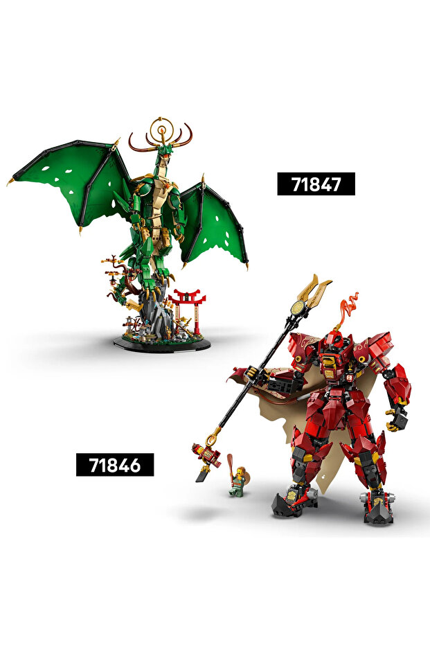 ® NINJAGO® Ateş Şövalyesi Robotu 71846 - 14+ Çocuklar için Yaratıcı Oyuncak Yapım Seti (996P) - 11