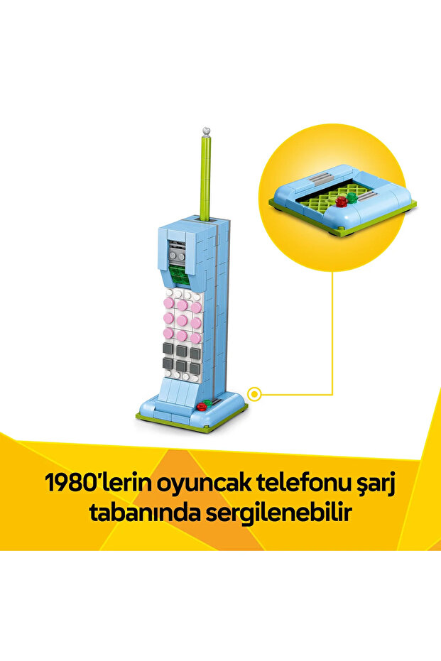® Creator 3'ü 1 Arada Retro Telefon 31174 - 8+ Çocuklar İçin Klasik Oyuncak Yapım Seti (383 pr) - 8