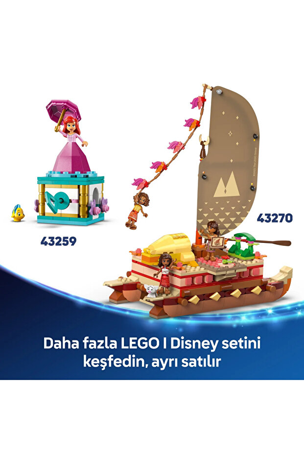 ® ǀ Disney Princess Moana'nın Macera Kanosu 43270 - 6+ Oyuncak Yapım Seti (529Parça) - 11