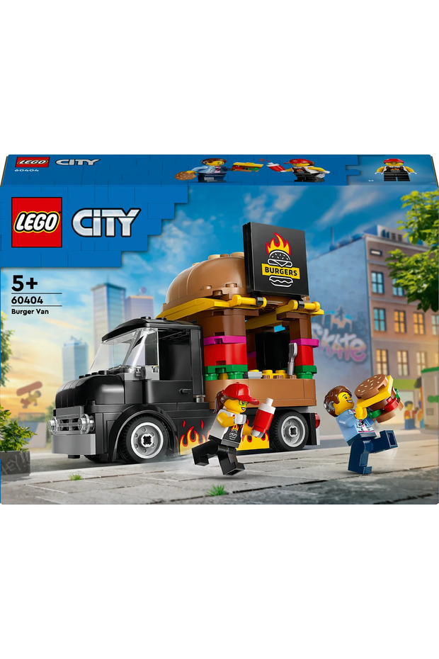 ® City Hamburger Kamyonu 60404 - 5+ için Yaratıcı Oyuncak Yapım Seti (194 P) - 4