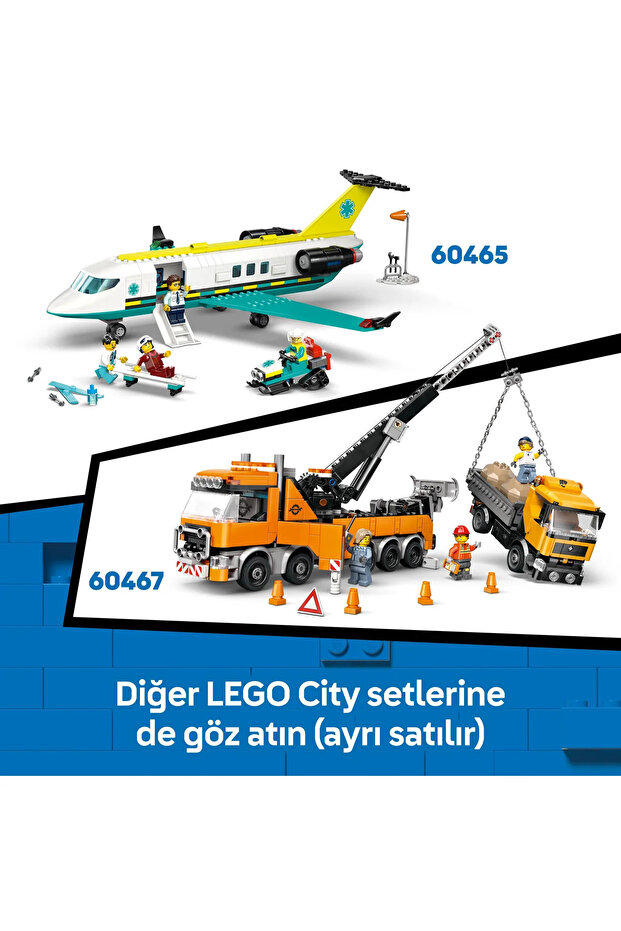 ® City Sarı Buldozer 60466 - 8+ Çocuklar için Yaratıcı Oyuncak Yapım Seti (682P) - 11