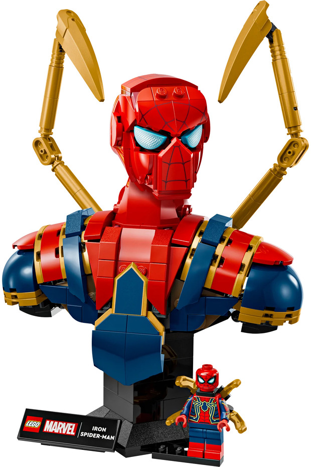 ® ǀ Marvel Iron Örümcek Adam Büstü 76326 – Yetişkinler için Dekoratif Yapım Seti (379 Parça) - 3