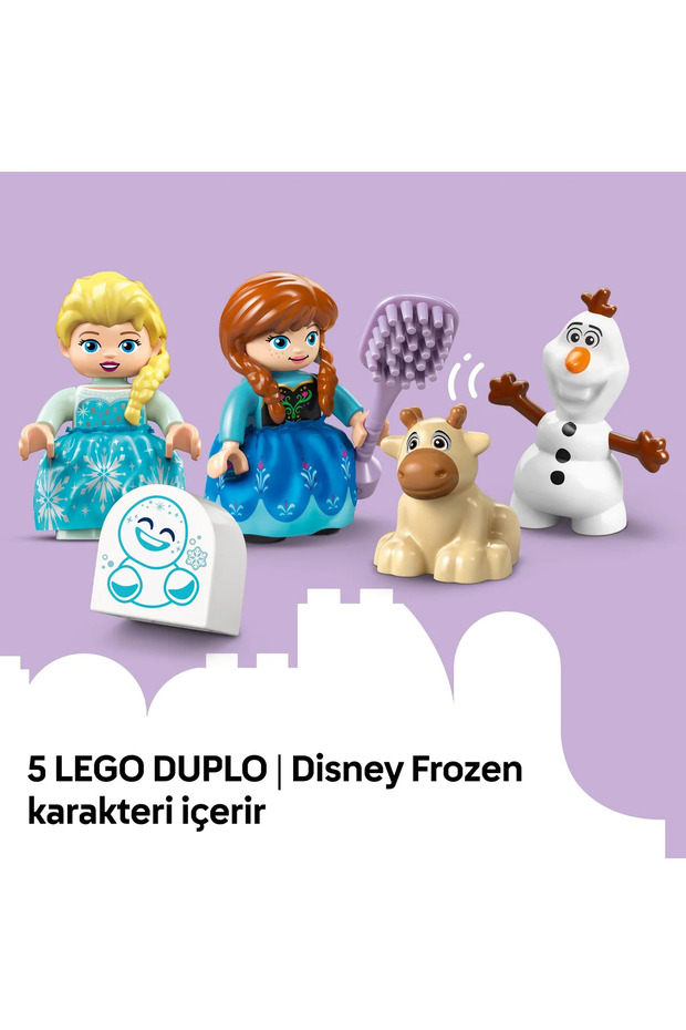 ® DUPLO® Disney Anna ve Elsa’nın Karlar Ülkesi Şato Partisi 10455 - 2+ Oyuncak Yapım Seti (54P) - 10