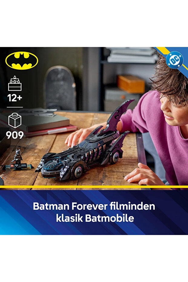 ® DC Batman Batman Forever Batmobile 76304 - 12+ Yaş İçin Oyuncak Yapım Seti (909 Parça) - 5