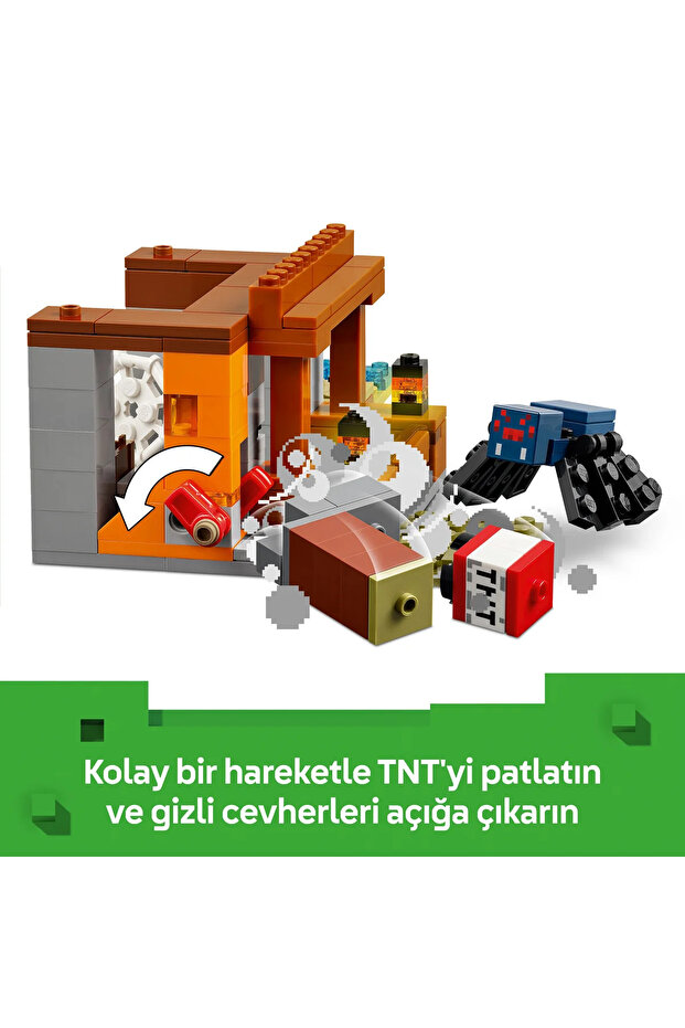 ® Minecraft® Armadillo Maden Keşfi 21269 - 8+ Çocuklar için Yaratıcı Oyuncak Yapım Seti (247P) - 8