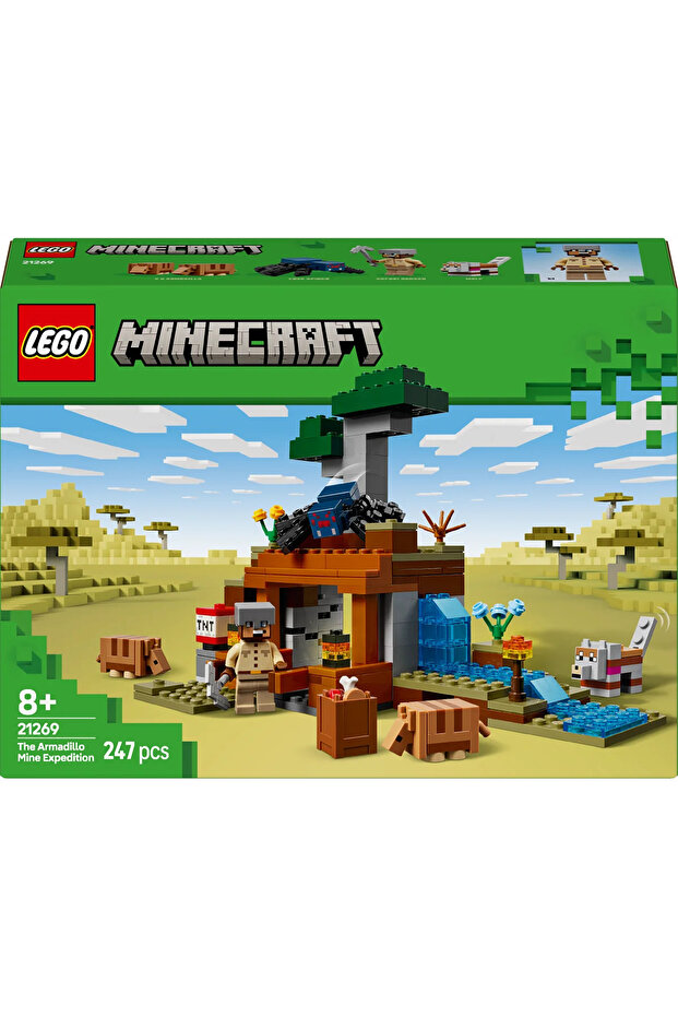 ® Minecraft® Armadillo Maden Keşfi 21269 - 8+ Çocuklar için Yaratıcı Oyuncak Yapım Seti (247P) - 4