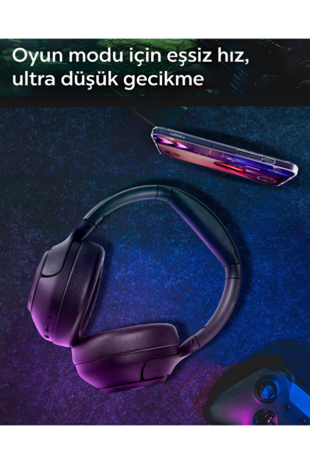 Audio Kulak Üstü P10 Bluetooth Kablosuz Kulaklık ANCPro Aktif Gürültü Engelleme 60 Saat Pil ASD09691 - 7